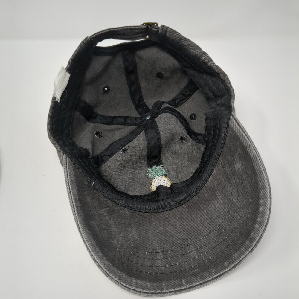 Pineapple Slideback Hat Gray One Size Solid Embro… - image 6